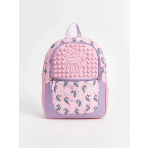 LCW ACCESSORIES PEMBE Çok Bölmeli Kız Çocuk Okul Çantası