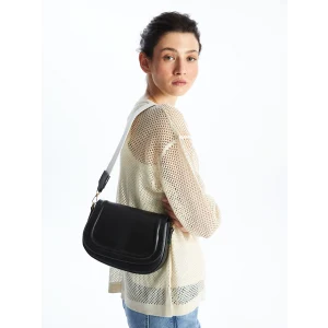 LCW ACCESSORIES SİYAH Deri Görünümlü Kadın Omuz Çantası