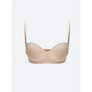 LCW DREAM PEMBE Balenli Yarım Dolgulu Düz Straplez Sütyen