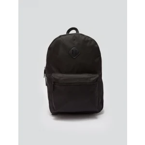 LCW ACCESSORIES SİYAH Düz Fermuarlı Erkek Sırt Çantası