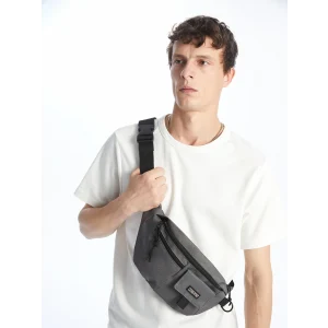 LCW ACCESSORIES GRİ Çok Bölmeli Erkek Göğüs Çantası