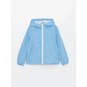 LCW Kids MAVİ Kapüşonlu Erkek Çocuk Yağmurluk