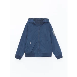 LCW Kids İNDİGO Kapüşonlu Erkek Çocuk Mont