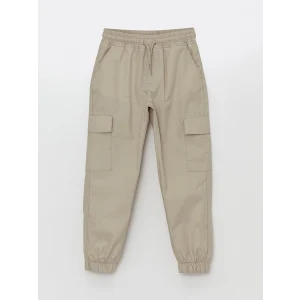 LCW Kids BEJ Beli Lastikli Erkek Çocuk Kargo Jogger Pantolon