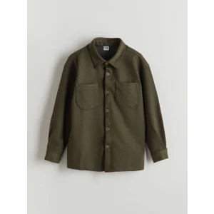 LCW Kids HAKİ Basic Erkek Çocuk Gömlek