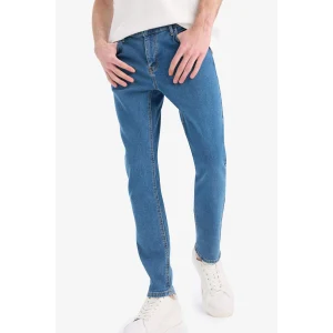 Defacto E7024 Mavi Sergio Regular Fit Normal Kalıp Normal Bel Boru Paça Jean Pantolon