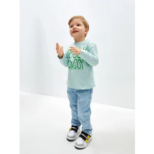 LCW Kids İNDİGO Beli Ayarlanabilir Erkek Bebek Jean Pantolon