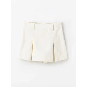 LCW Kids EKRU Beli Lastikli Kız Çocuk Şort Etek