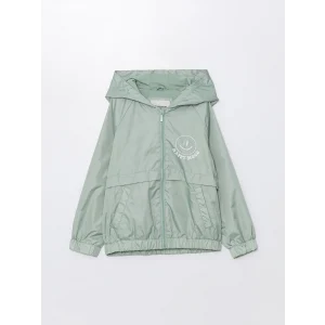 LCW Kids YEŞİL Kapüşonlu Kız Çocuk Yağmurluk