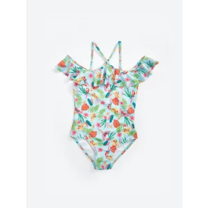 LCW Kids KARIŞIK Hızlı Kuruyan Baskılı Kız Çocuk Mayo