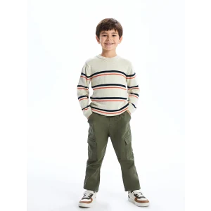 LCW Kids HAKİ Beli Lastikli Erkek Çocuk Jogger Pantolon