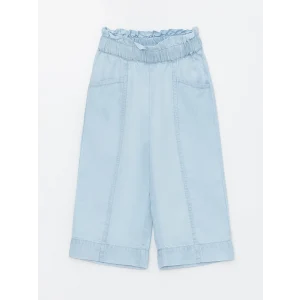 LCW Kids İNDİGO Beli Lastikli Kız Bebek Jean Pantolon