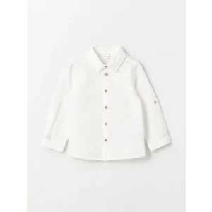 LCW Kids EKRU Uzun Kollu Basic Erkek Bebek Gömlek