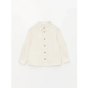 LCW Kids EKRU Uzun Kollu Basic Erkek Bebek Gömlek