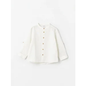 LCW Kids EKRU Uzun Kollu Basic Erkek Bebek Gömlek