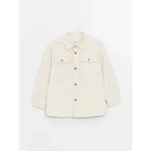 LCW Kids YEŞİL Uzun Kollu Basic Erkek Bebek Gömlek