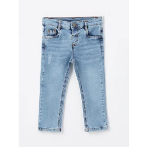 LCW Kids İNDİGO Beli Ayarlanabilir Erkek Bebek Jean Pantolon