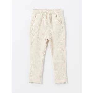 LCW Kids BEJ Beli Lastikli Erkek Bebek Pantolon