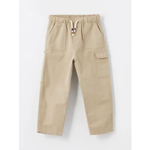 LCW Kids BEJ Beli Lastikli Basic Erkek Bebek Kargo Pantolon