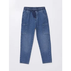 LCW Kids İNDİGO Beli Lastikli Basic Erkek Bebek Jean Pantolon