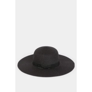 Defacto M8818 Siyah Kadın Hasır Şapka