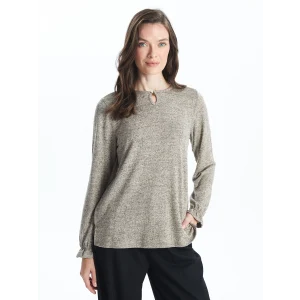 LCW Grace BEJ Bisiklet Yaka Kadın Bluz