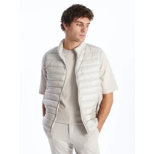 SOUTHBLUE Gri Standart Kalıp Dik Yaka Erkek Şişme Yelek