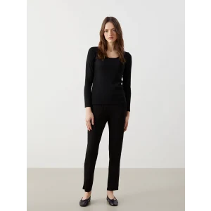 LCWAIKIKI Classic Siyah Beli Lastikli Kadın Eşofman Altı