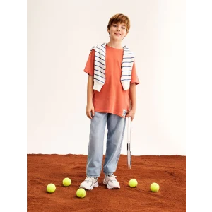 LCW Kids Indigo Beli Ayarlanabilir Lastikli Erkek Çocuk Jean Pantolon