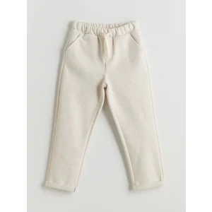 LCW Kids Ekru Beli Lastikli Erkek Çocuk Jogger Eşofman Alt