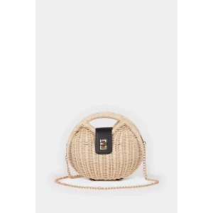 Defacto E1508 Bej Kadın Hasır Omuz Çantası