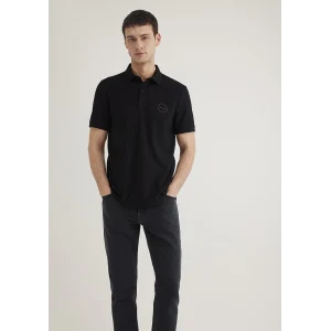 Mavi 0610305-900 Dokulu Siyah Polo Tişört