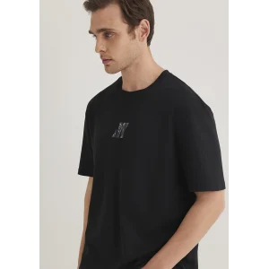 Mavi 0612189-900 Mavi Pro Logo Baskılı Siyah Tişört