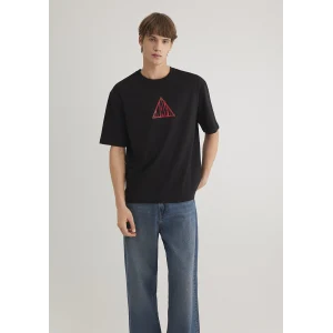 Mavi 0612524-900 Mavi Baskılı Siyah Tişört