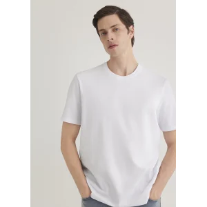 Mavi 0610252-620 Stretch Beyaz Basic Tişört