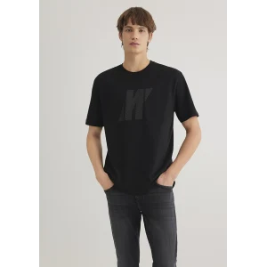 Mavi 067034-900 Mavi Pro Logo Baskılı Siyah Tişört