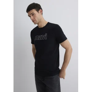 Mavi 065781-900 Mavi Logo Baskılı Siyah Tişört