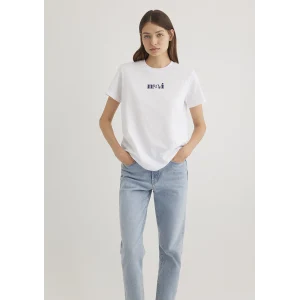 Mavi 1612241-620 Mavi Baskılı Beyaz Tişört