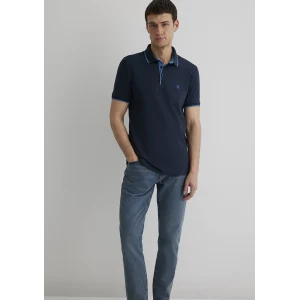 Mavi 062373-28417 Yaka Detaylı Lacivert Polo Tişört