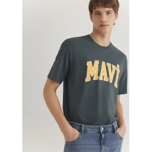 Mavi 0611711-71598 Mavi Logo Baskılı Yeşil Tişört