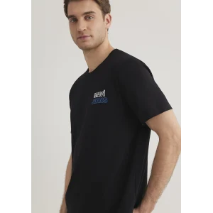 Mavi 066841-900 Mavi Jeans Baskılı Siyah Tişört