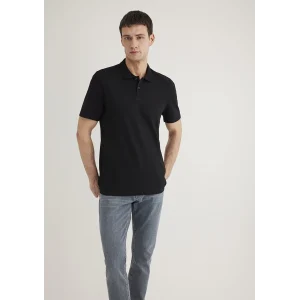 Mavi 0611837-900 Siyah TENCEL TM Polo Tişört