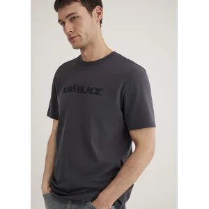 Mavi 0612643-80106 Mavi Black Baskılı Antrasit Tişört