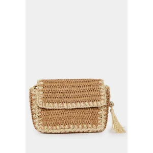 Defacto E2808 Bej Kadın Hasır Omuz Çantası