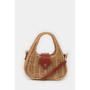 Defacto E1511 Bej Kadın Hasır Omuz Çantası