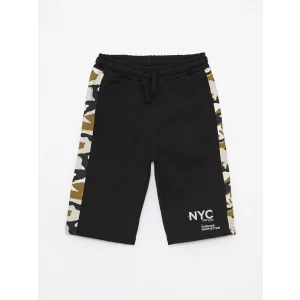 LCW Kids Siyah Beli Lastikli Baskılı Erkek Çocuk Roller