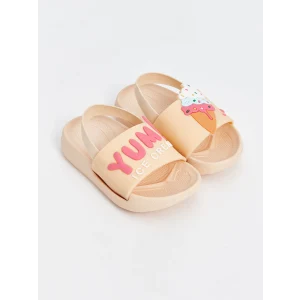 LCW STEPS Pembe Baskılı Kız Bebek Sandalet
