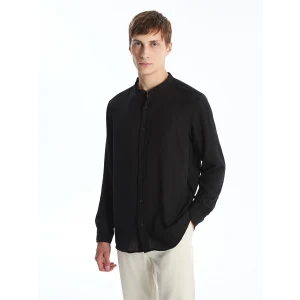 LCW Vision Siyah Regular Fit Uzun Kollu Erkek Gömlek
