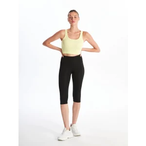 XSIDE ACTIVE Siyah Kadın Beli Lastikli Düz Tayt