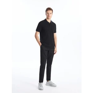 LCWAIKIKI Classic Siyah Dar Kalıp Gabardin Erkek Chino Pantolon